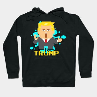 President Trump Pixel Character Hoodie